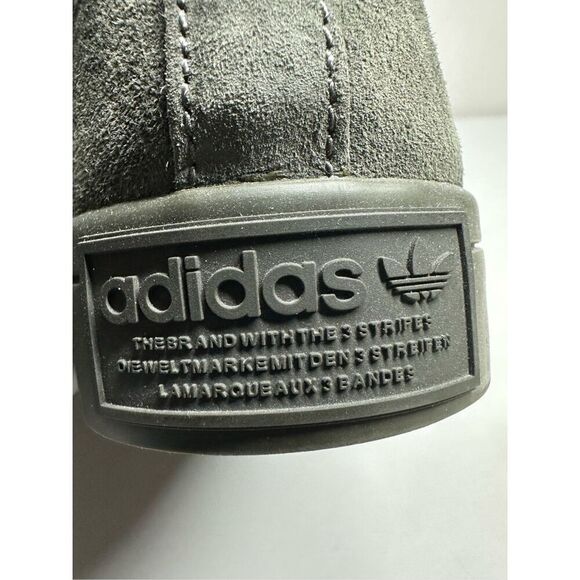 Rare  Rare ADIDAS ORIGINALS High-Top Sneakers Courtvantage Mid Gray Men’s Sz 8,5 - Picture 5 of 14